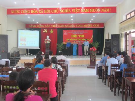 Hội LHTN phường Tân Thạnh: Phối hợp tổ chức Hội thi "Tìm hiểu Pháp luật năm 2016"