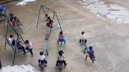 Thành Đoàn Tam Kỳ thực hiện công trình khu vui chơi cho Thiếu nhi năm 2019
