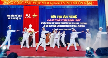 Tam Kỳ tổ chức Hội thi văn nghệ thắm tình quân dân