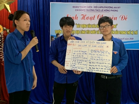 An Mỹ: tổ chức sinh hoạt chuyên đề xây dựng Văn hóa học đường và tư vấn hướng nghiệp