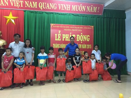 Phước Hòa: Tổ chức lễ phát động Tháng hành động vì trẻ em và sinh hoạt Quốc tế thiếu nhi 1/6