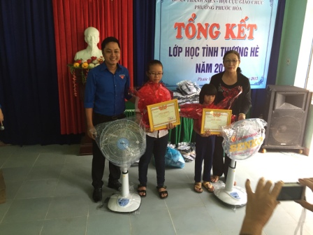 Phường Phước Hòa: Tổng kết lớp học tình thương Hè 2015