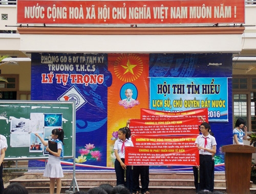 Tam Kỳ: Tiếp tục triển khai thực hiện mô hình “Sinh hoạt Liên đội dưới cờ” năm học 2015-2016